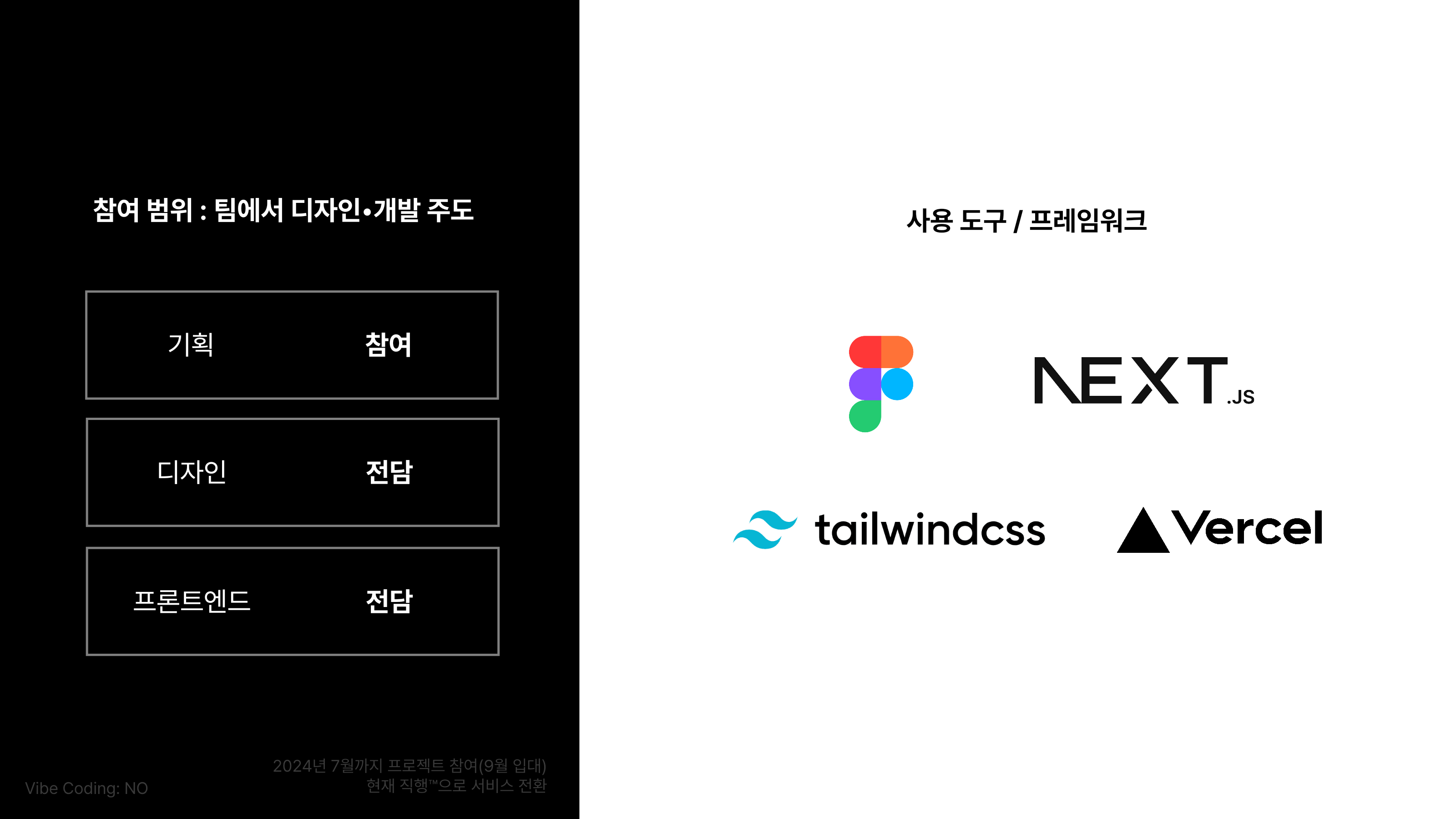 참여 범위와 사용 도구